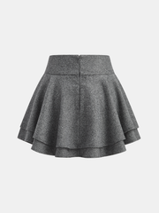 A-Line Tiered Mini Skirt