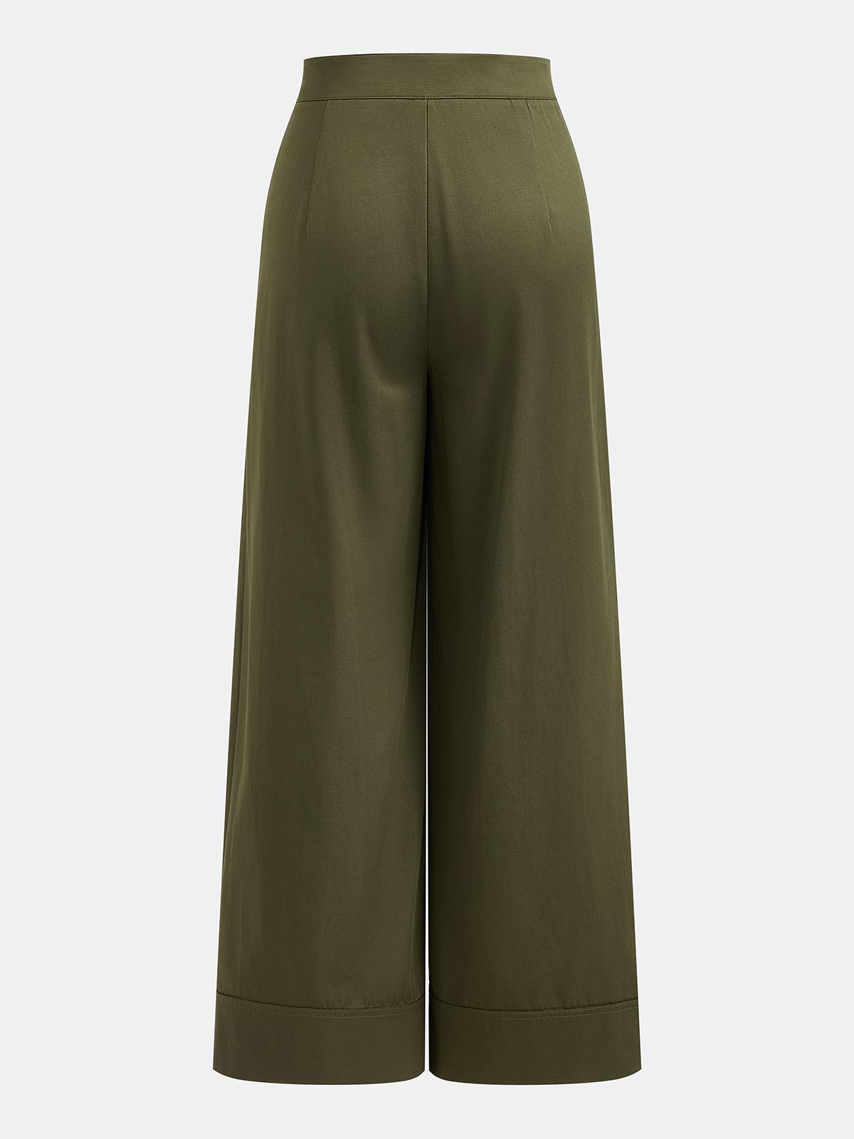 Asymmetric Pleated Wide Leg Pants