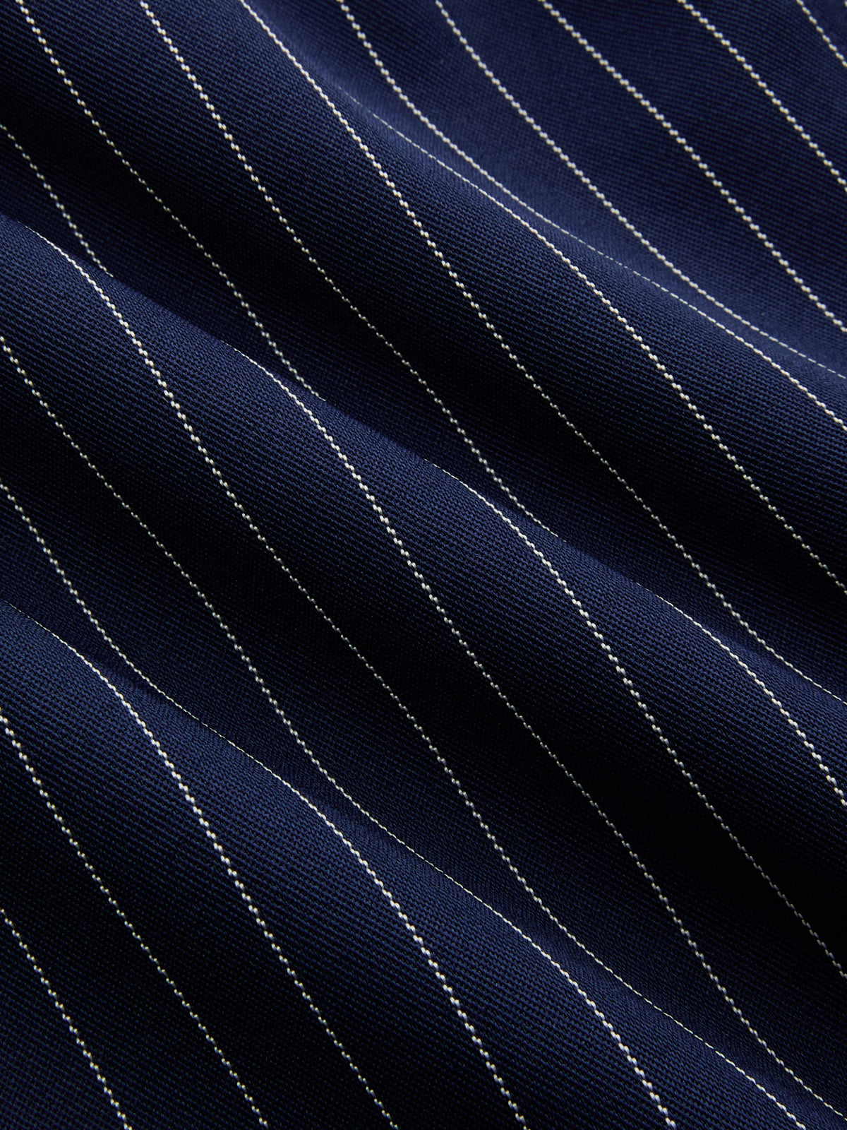 Asymmetric Pinstripe Top & Pleated Pants Set