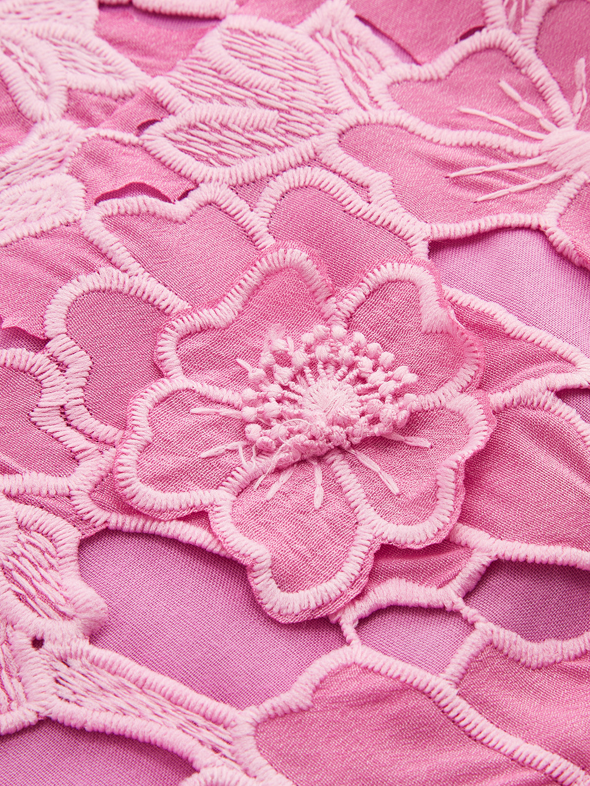 3D Floral Guipure Lace Shorts