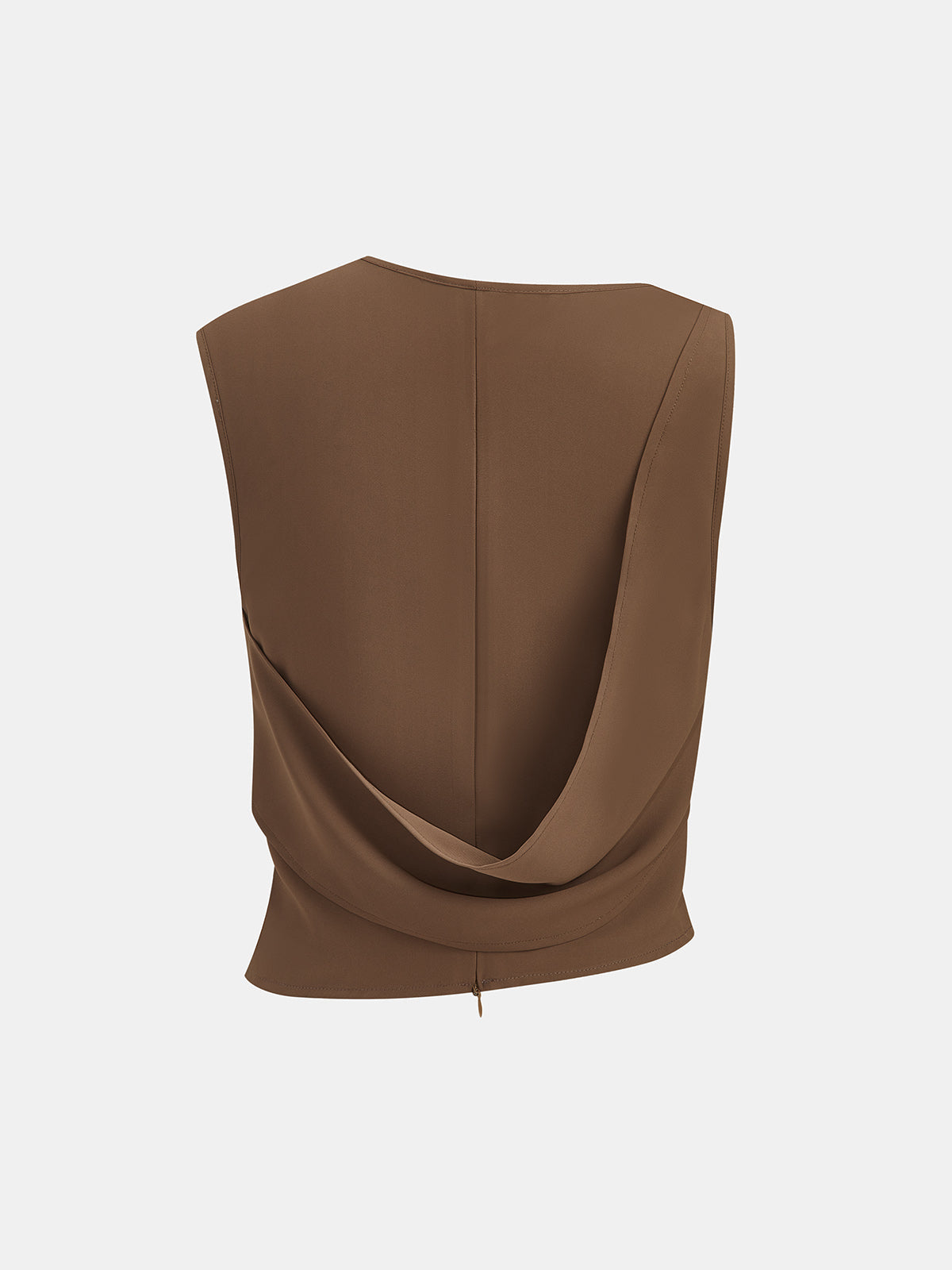 Asymmetrical Draped Twist Tank Top